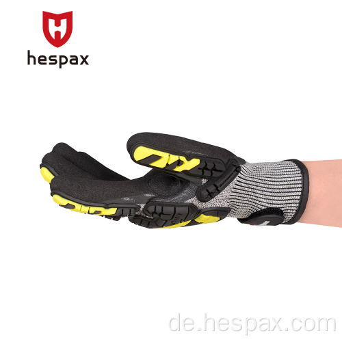 Hspax EN388 Anti -Impact -Mechanische Arbeit TPR -Handschuhe